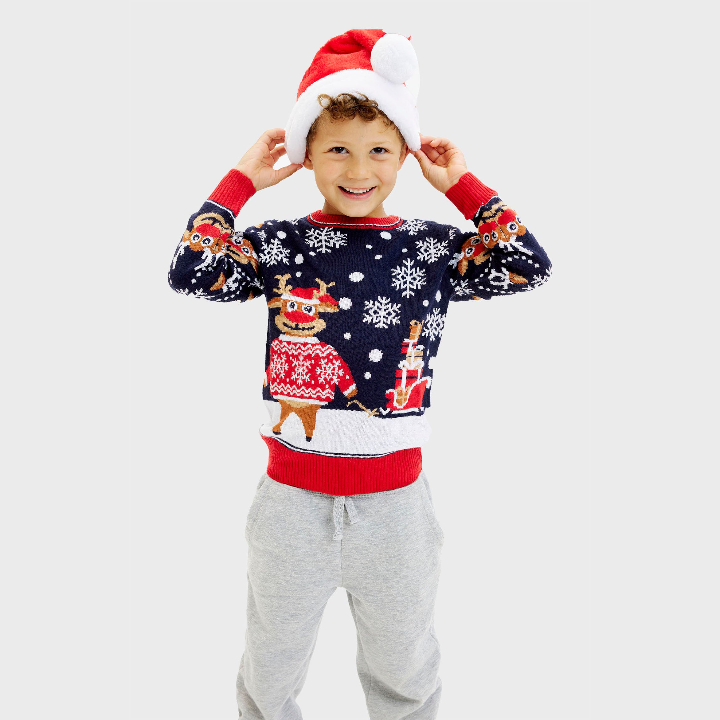 The Bringing Christmas Gifts Sweater - Enfants