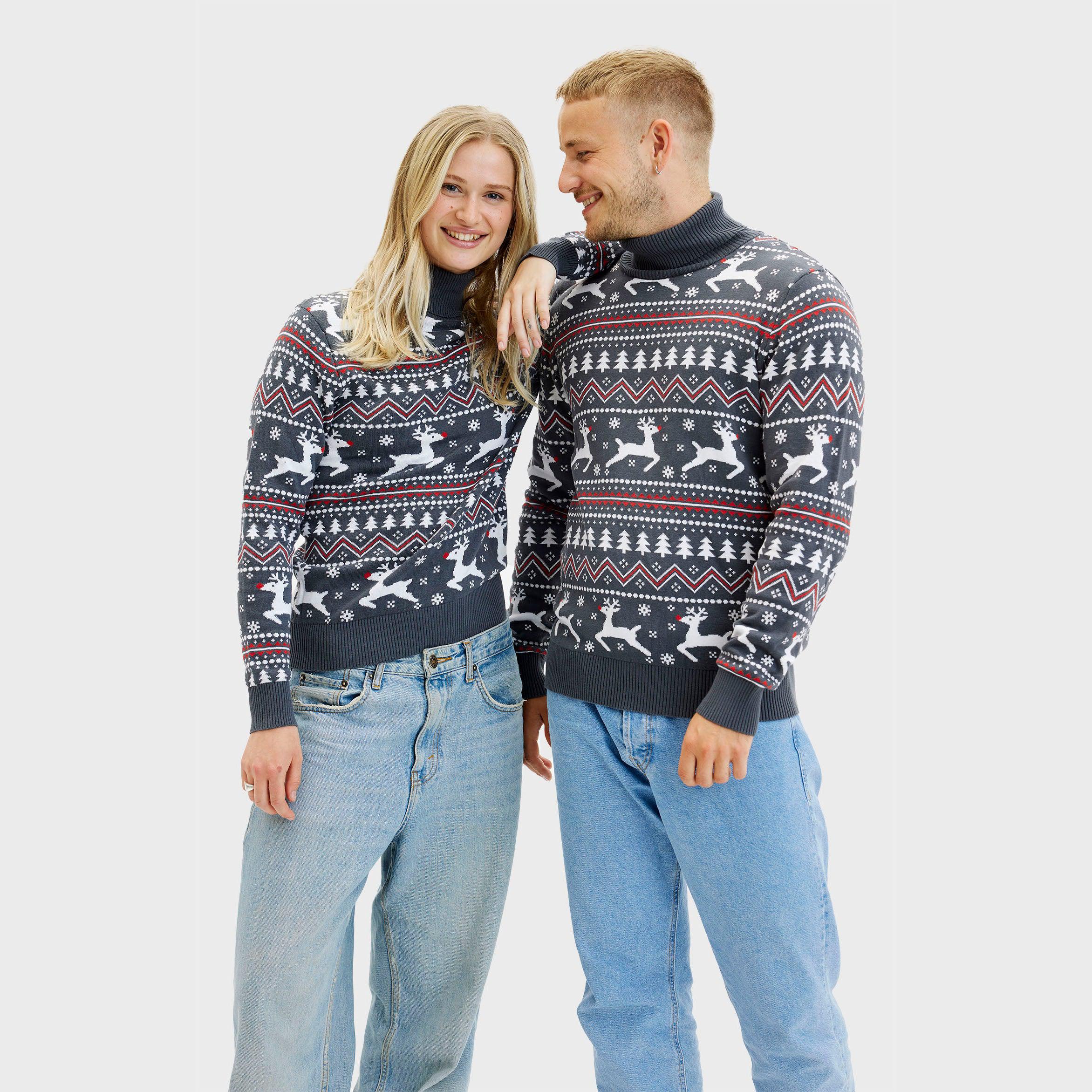 Le Pull De Noël Stylé Á Col Montant - Femme