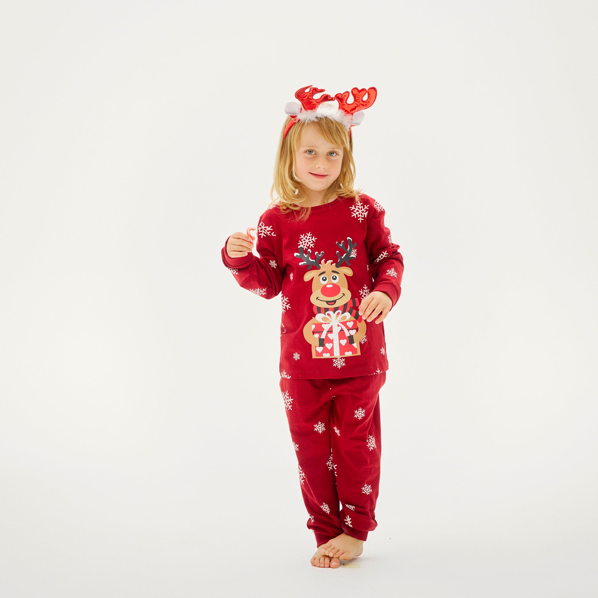 Pyjama Adorable De Rudolphe Rouge - Enfants