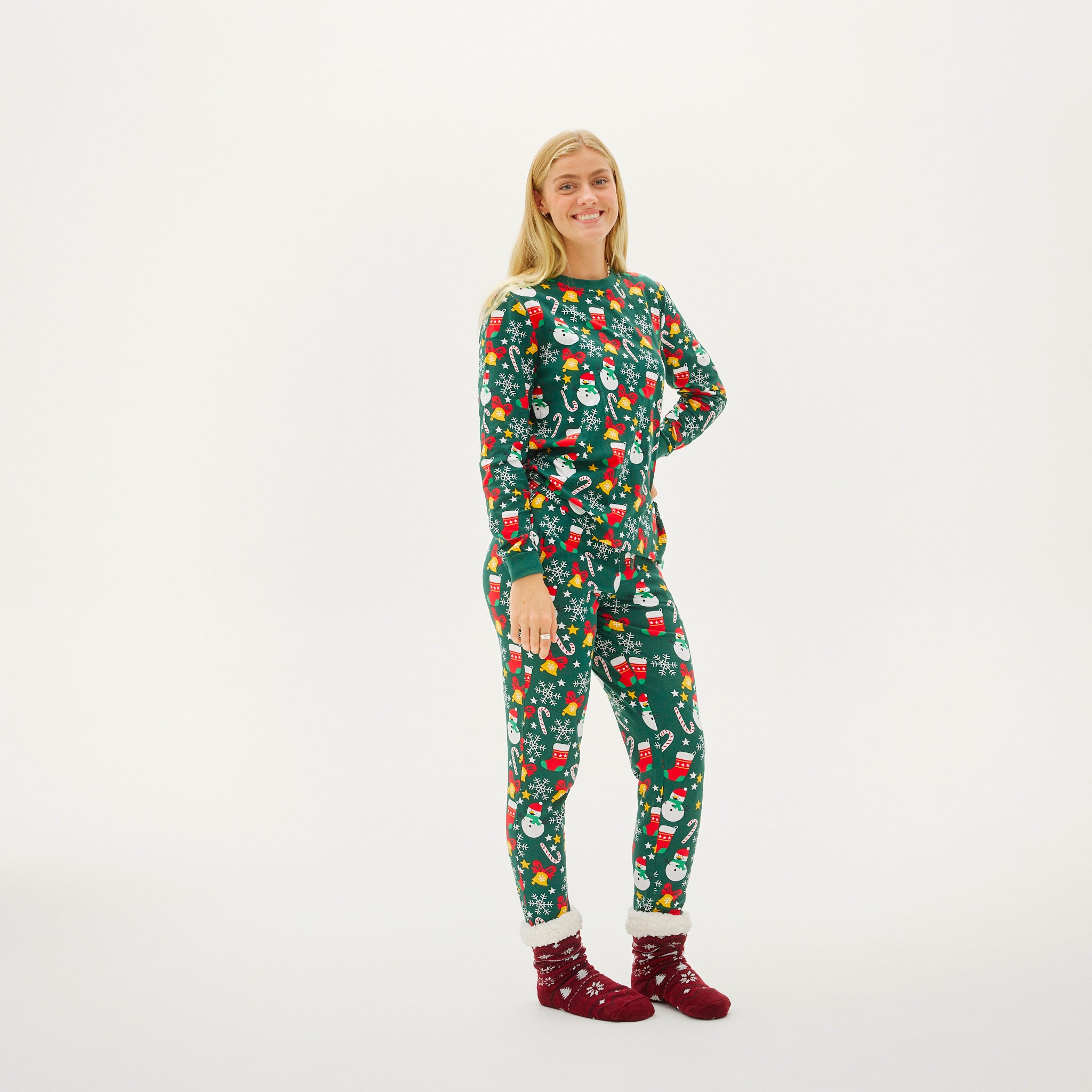 Pyjama De Noël Confortable - Femme