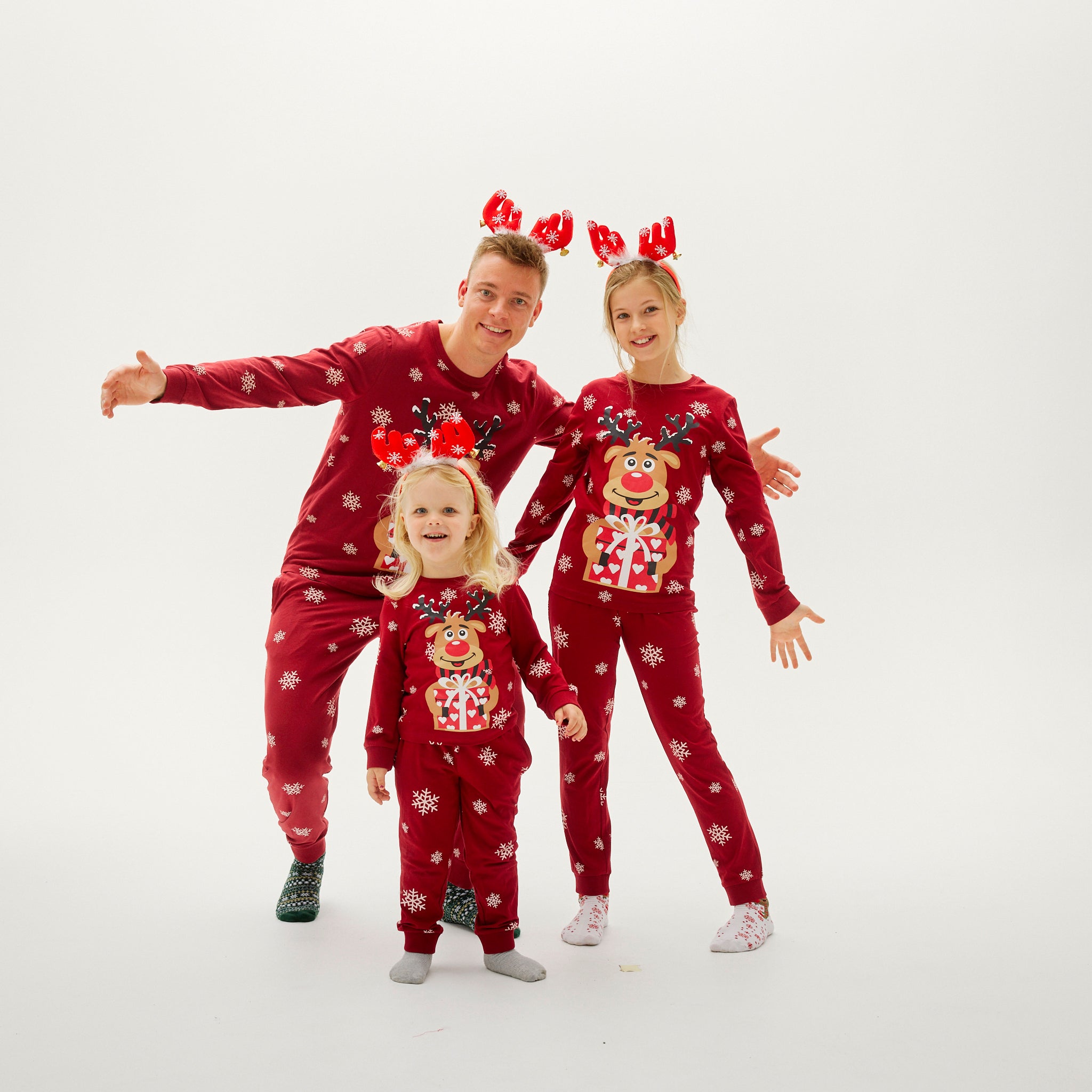 Pyjama Adorable De Rudolphe Rouge - Femme.