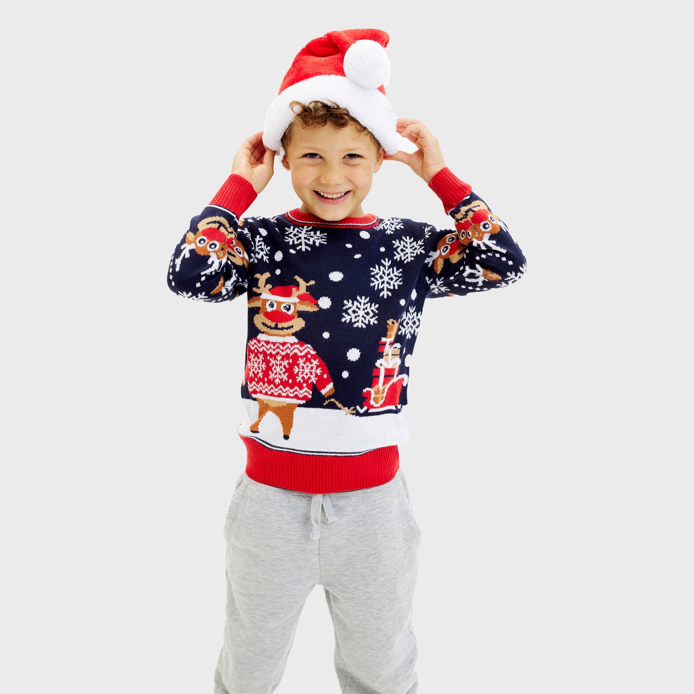 The Bringing Christmas Gifts Sweater - Enfants