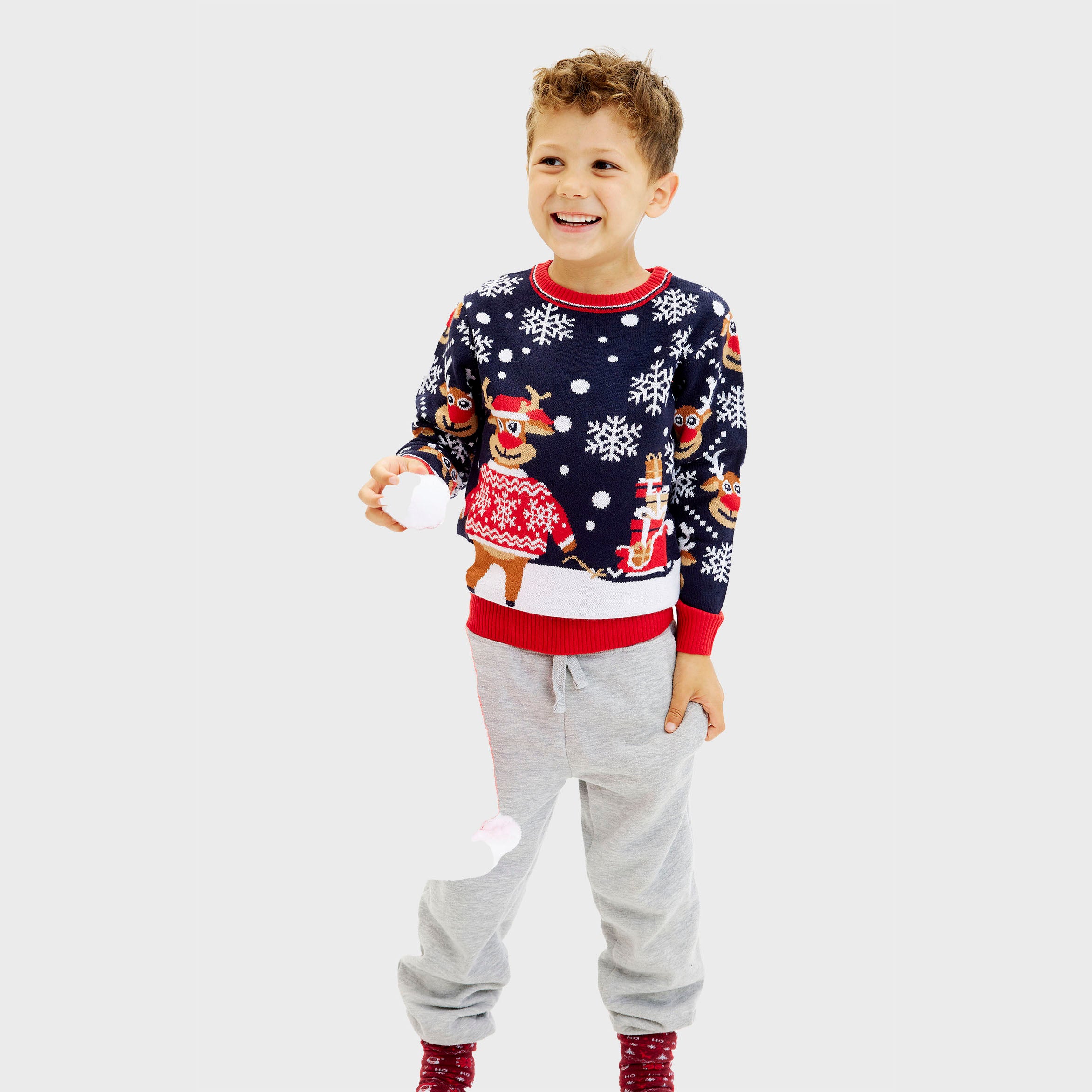 The Bringing Christmas Gifts Sweater - Enfants
