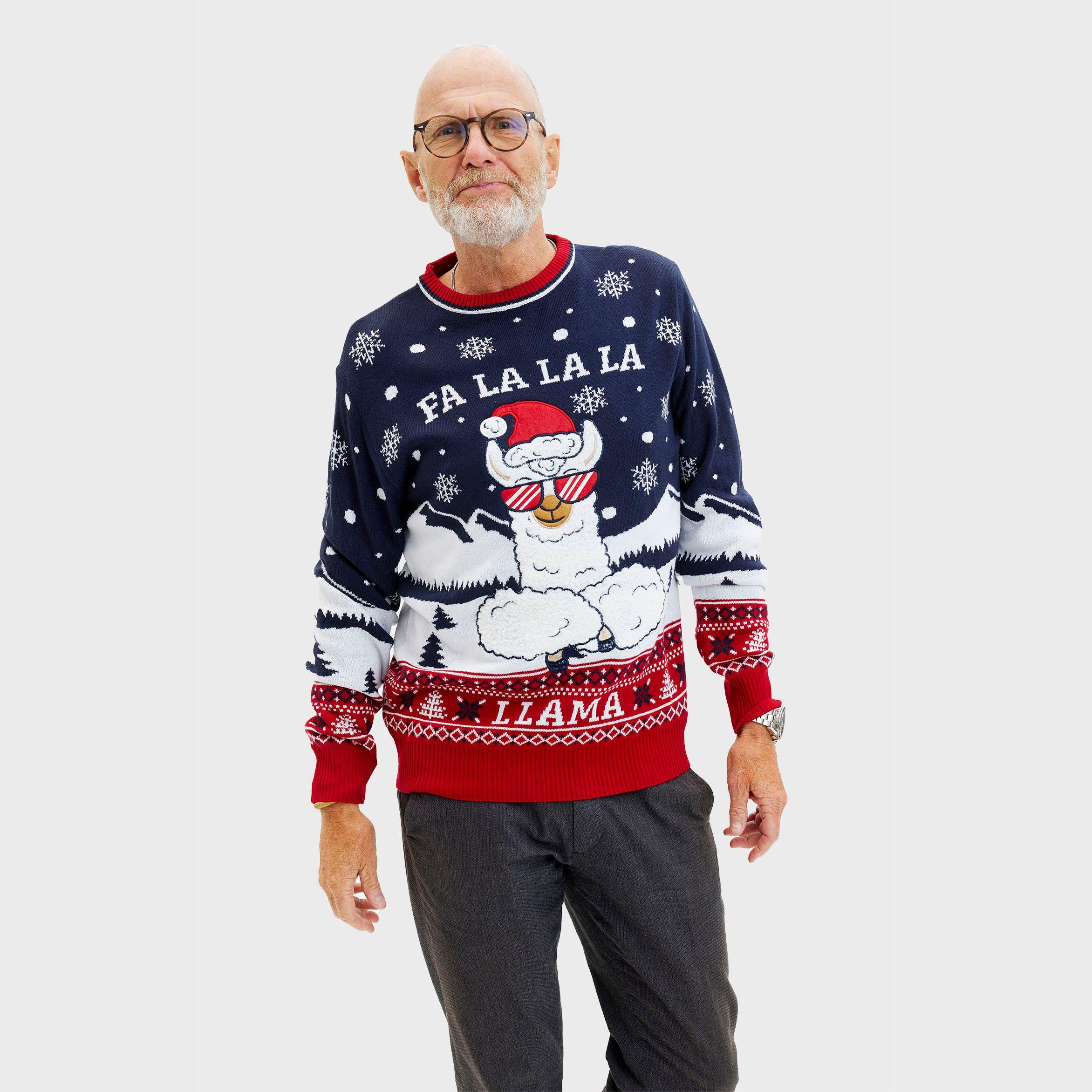 Fa la la la llama Sweater - Homme