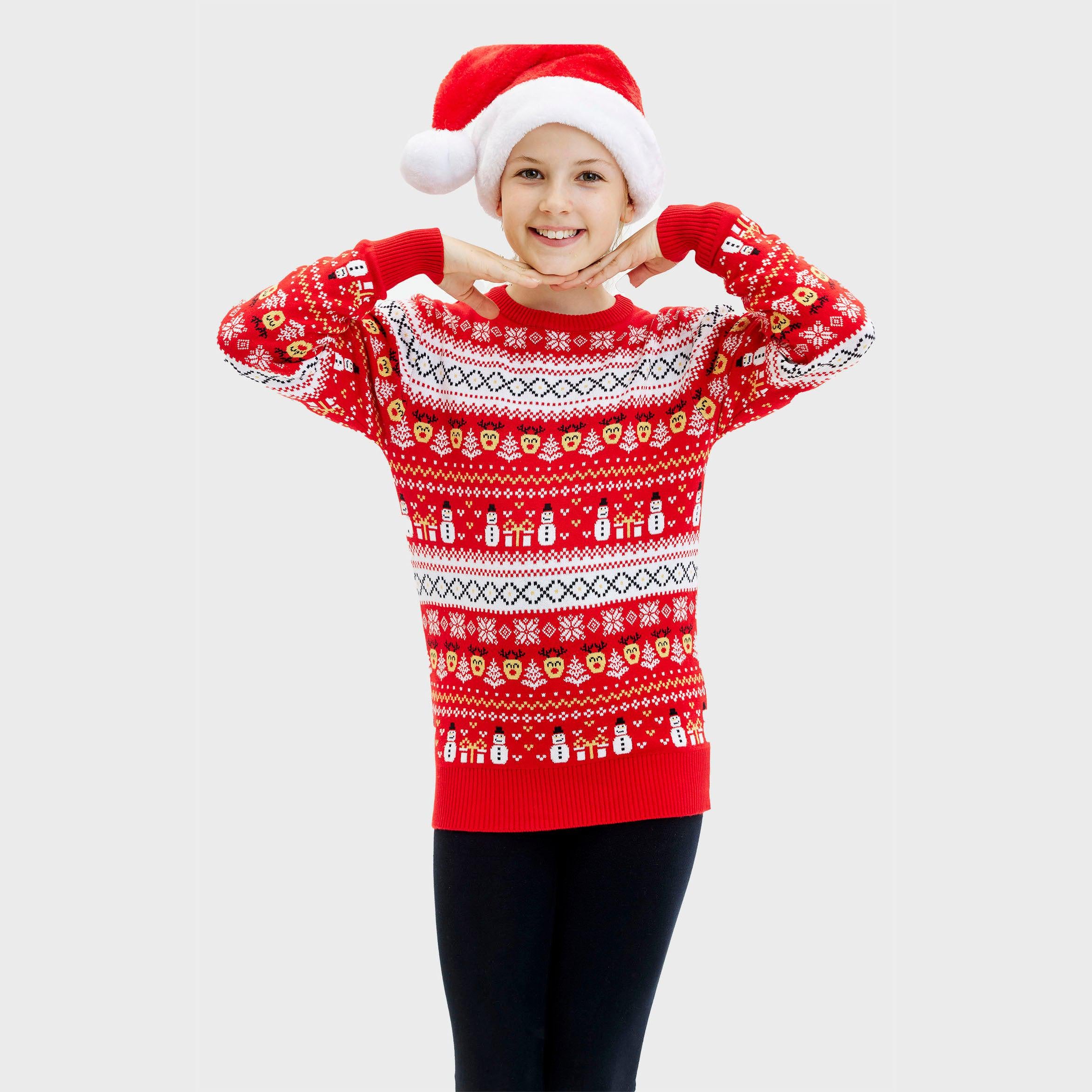 The Reinstyle Sweater Rouge - Enfants