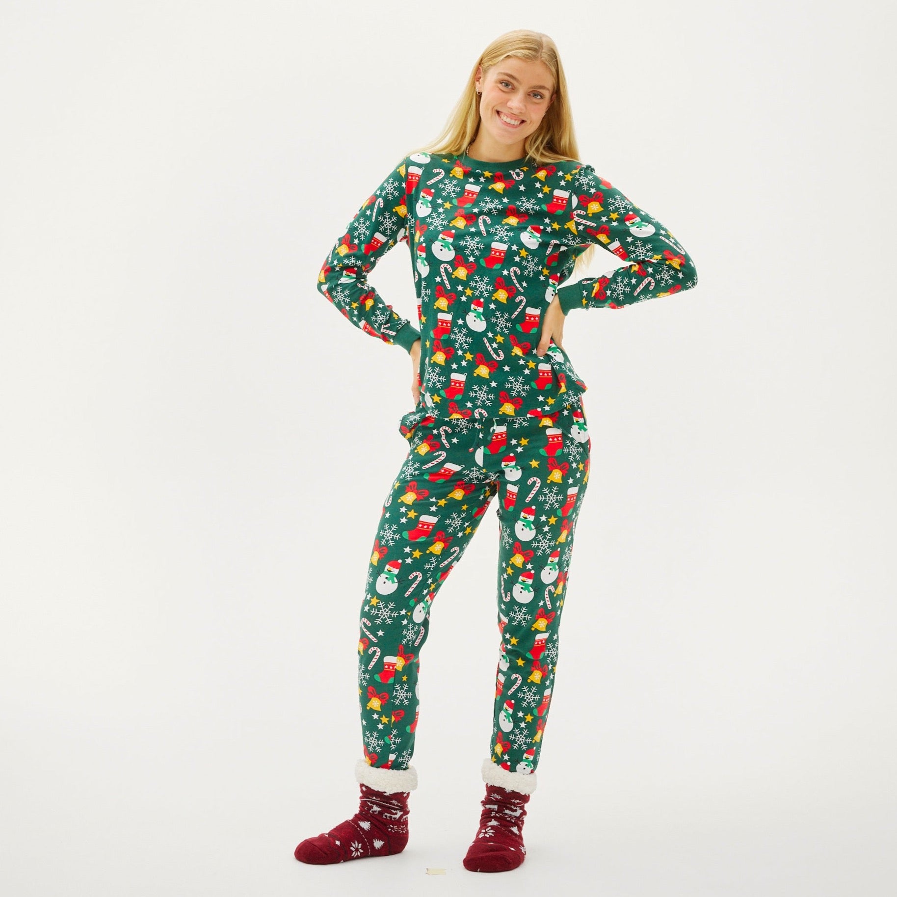 Pyjama De Noël Confortable - Femme