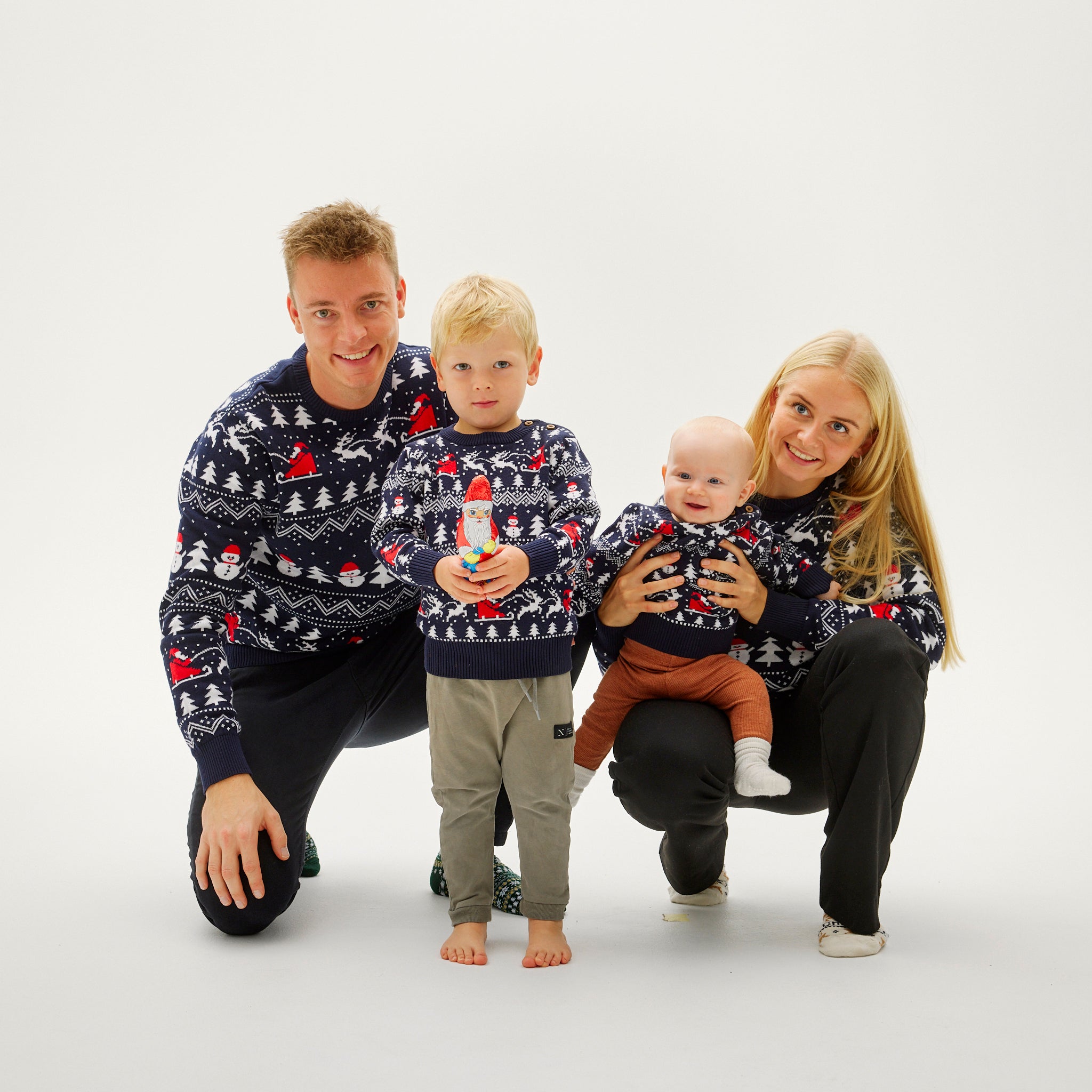 Le Pull De Noël Stylé Bleu - Homme.