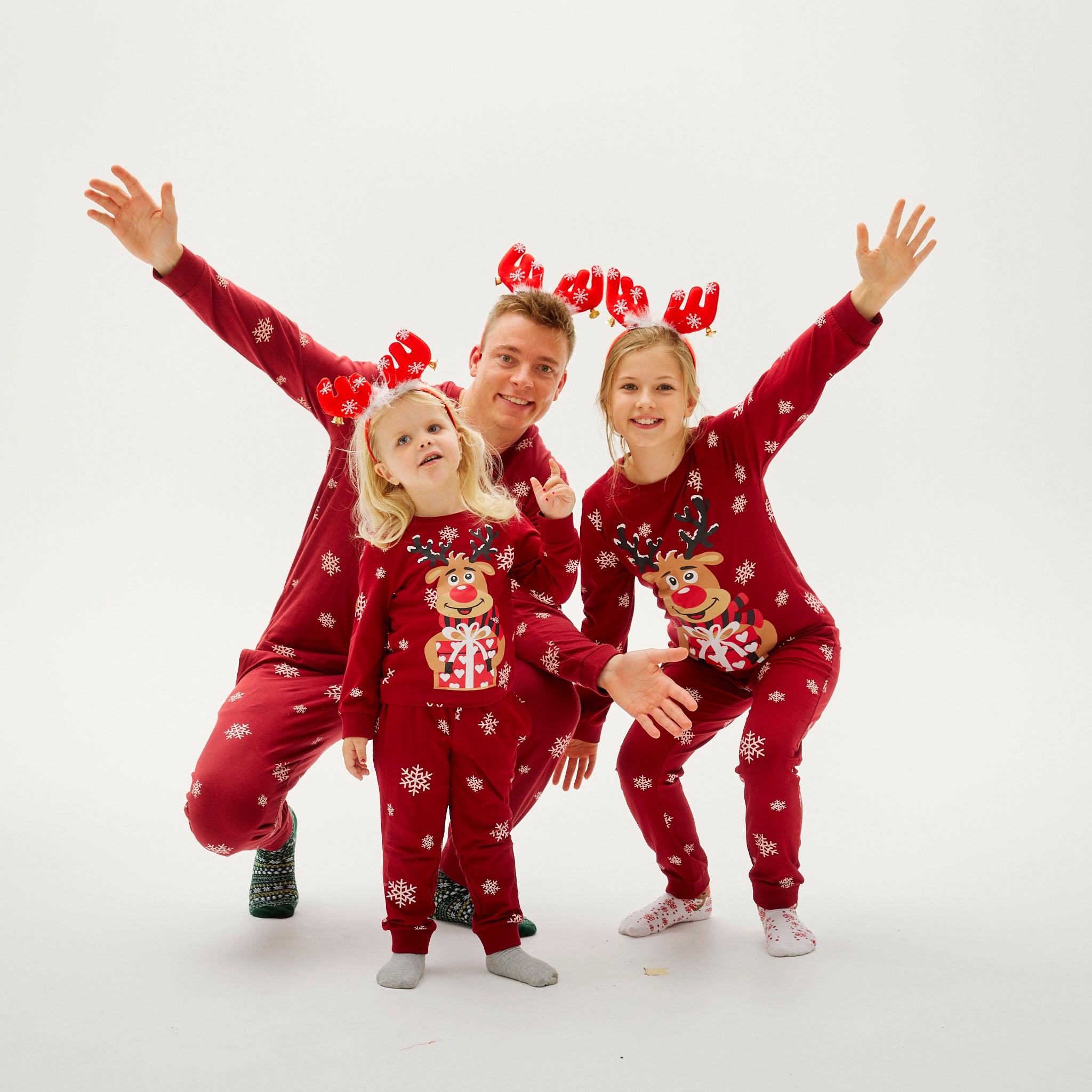 Pyjama Adorable De Rudolphe Rouge - Femme.
