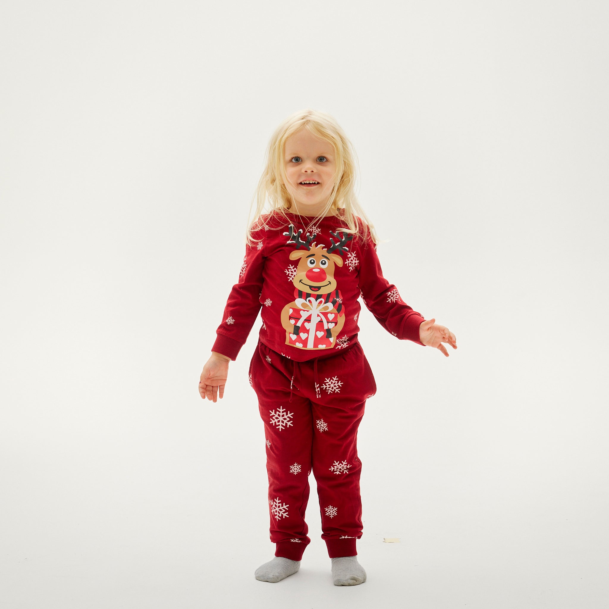 Pyjama Adorable De Rudolphe Rouge - Enfants